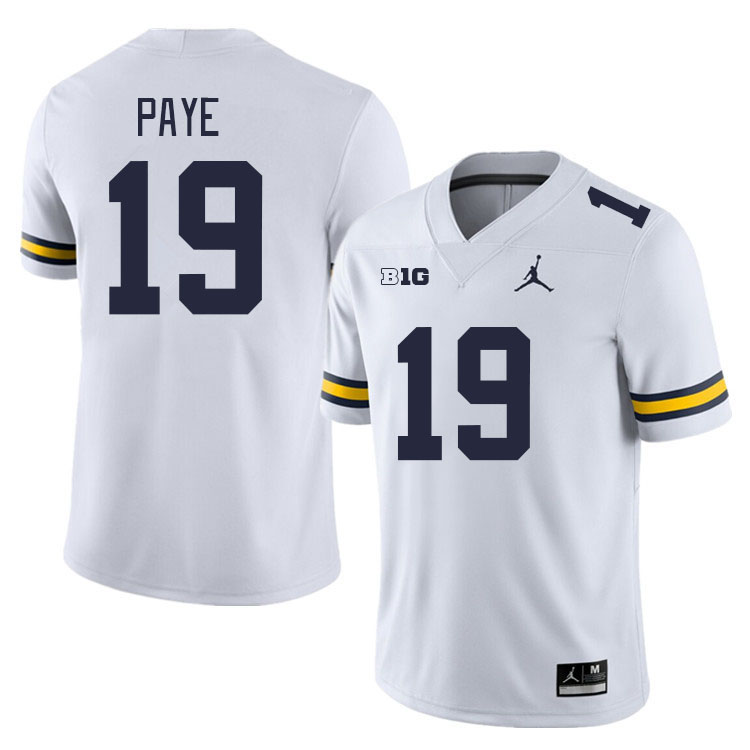 Michigan Wolverines #19 Kwity Paye College Football Jerseys Stitched Sale-White